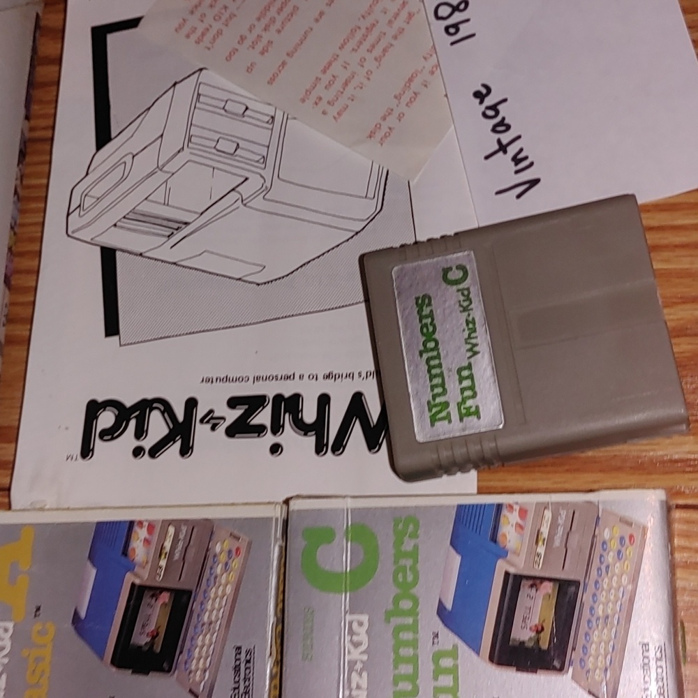 '80s computer with cards cartridges and instructions wiz kids - Picture 4 of 11